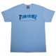 THRASHER TEE CHECKERS - CAROLINA BLUE