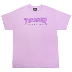 THRASHER TEE OUTLINED - ORCHID