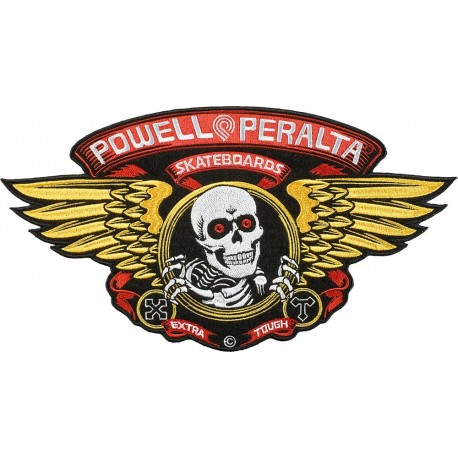 POWELL PATCH LOGO - WINGED RIPPER LARGE