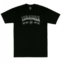 THRASHER TEE BARBED WIRE - BLACK