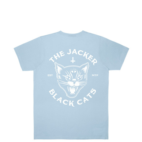 JACKER TEE BLACK CATS - BABY BLUE